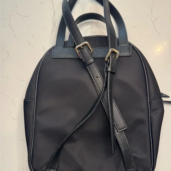 Kate Spade Chelsea Medium Black Backpack with Gold Accents - Picture 3 of 5